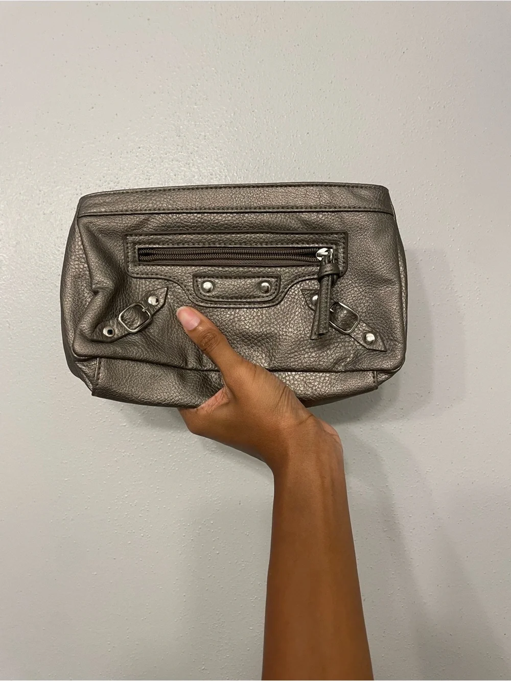 Metallic Y2K Inspired Clutch Wristlet